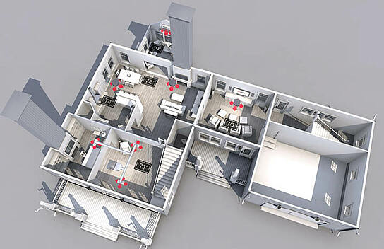 Layout of a Home with a Ductless Heating System