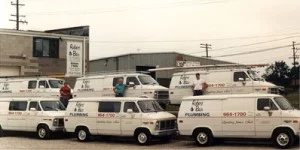 Old Robert Bair Plumbing Vans